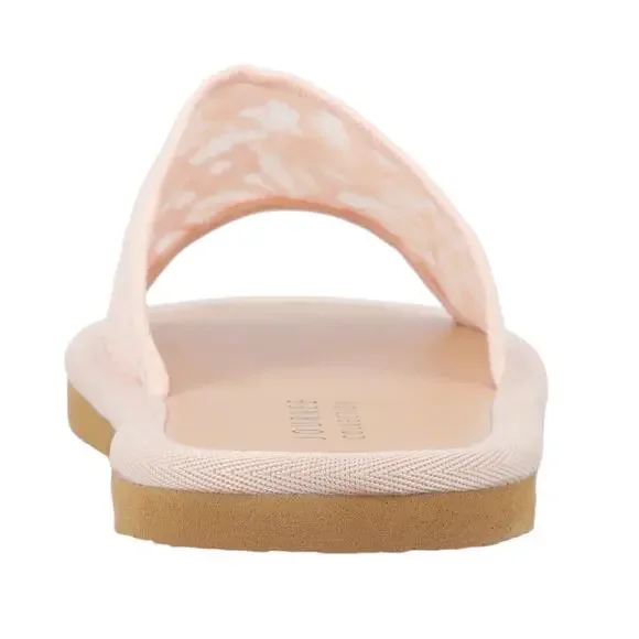 Journee Women's Eniola Lace Flat Slide Sandals Pink Size 9 - Picture 3 of 5